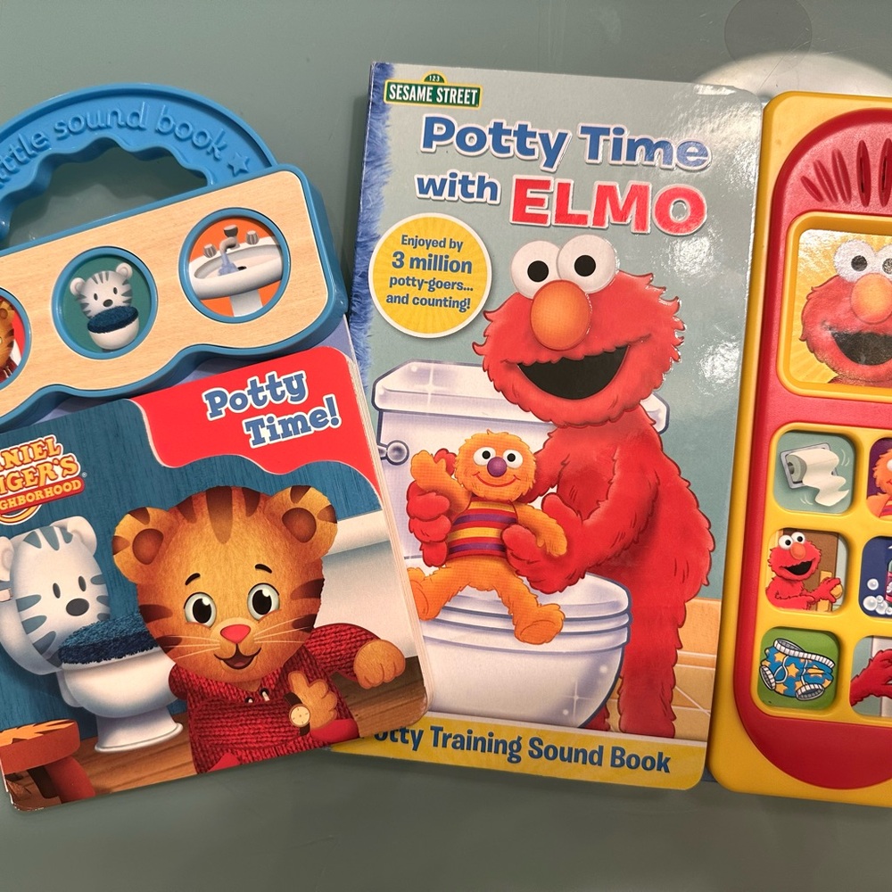 EUC Potty Time with Elmo and Potty Time with Daniel Tiger